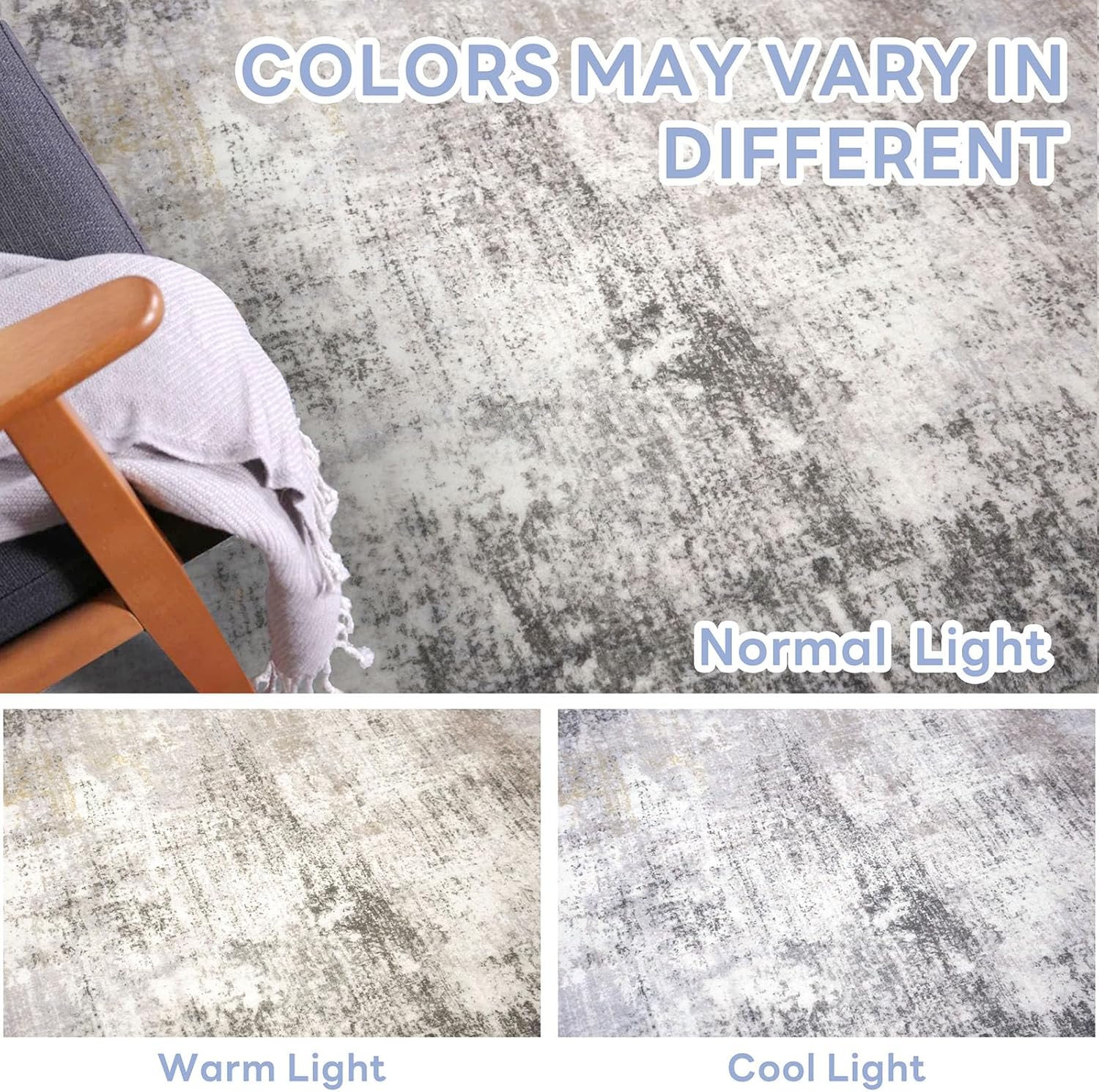 Elegant Abstract Washable Area Rug™