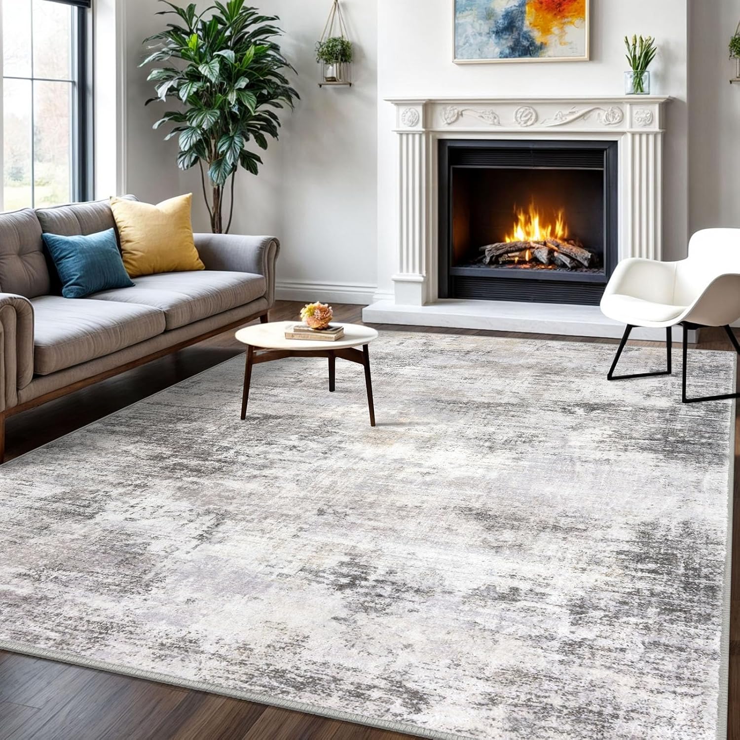 Elegant Abstract Washable Area Rug™