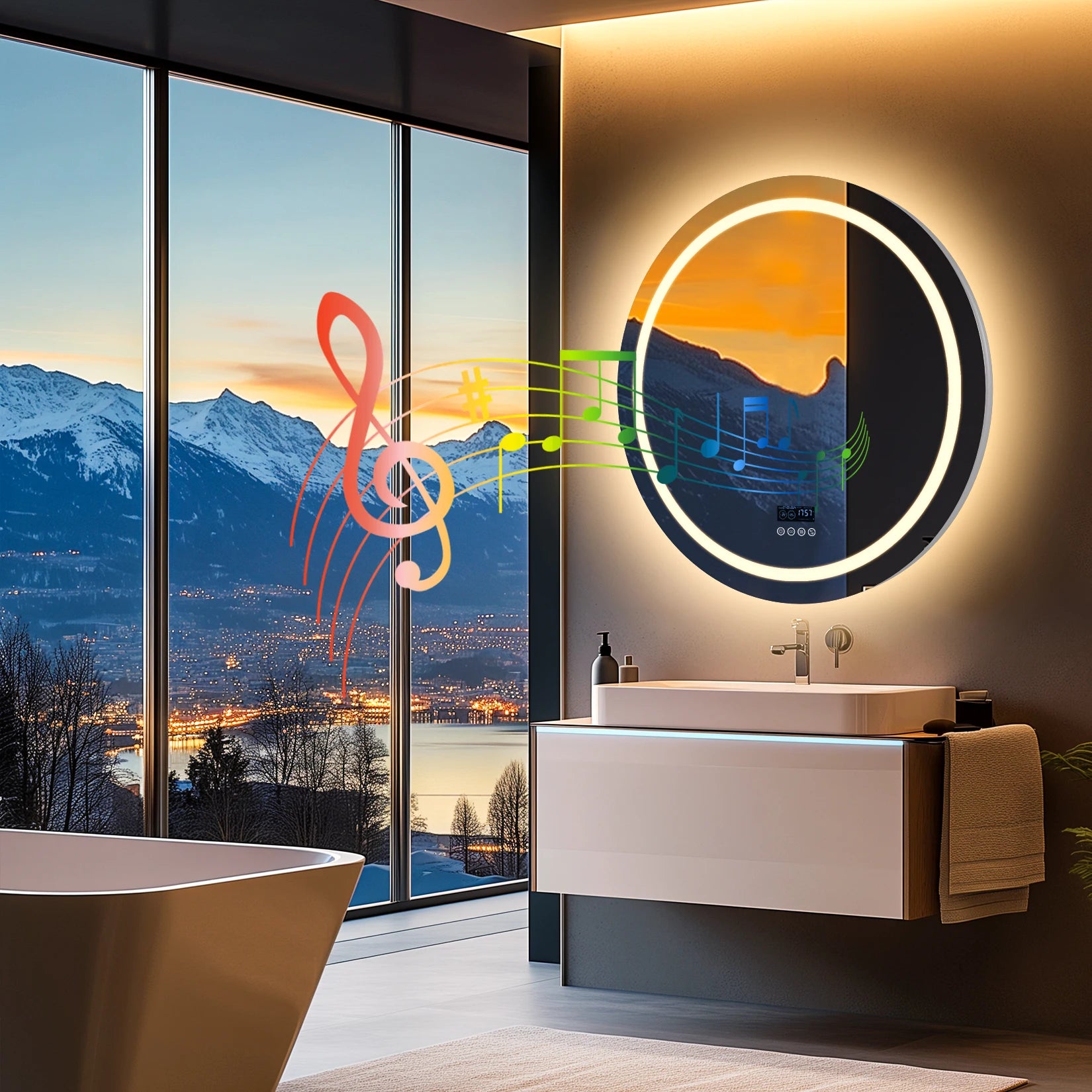 Illuminated Bluetooth Bathroom Mirror™