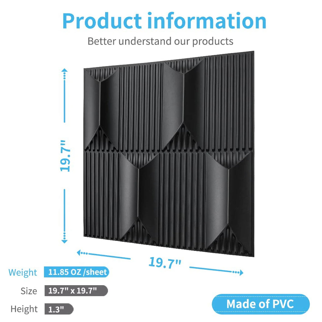 3D Diamond Wood Wall Panels™