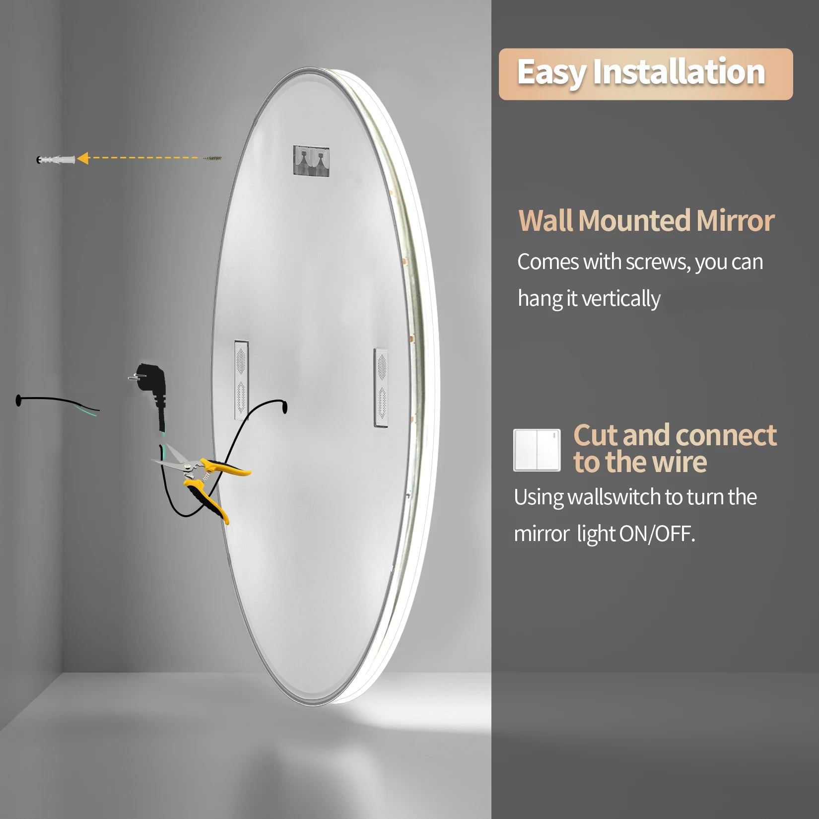 Illuminated Bluetooth Bathroom Mirror™