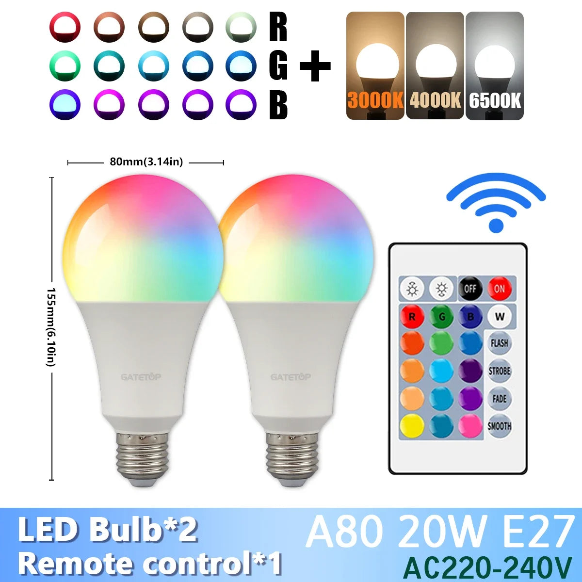 Vibrant Color Changing LED Bulb™