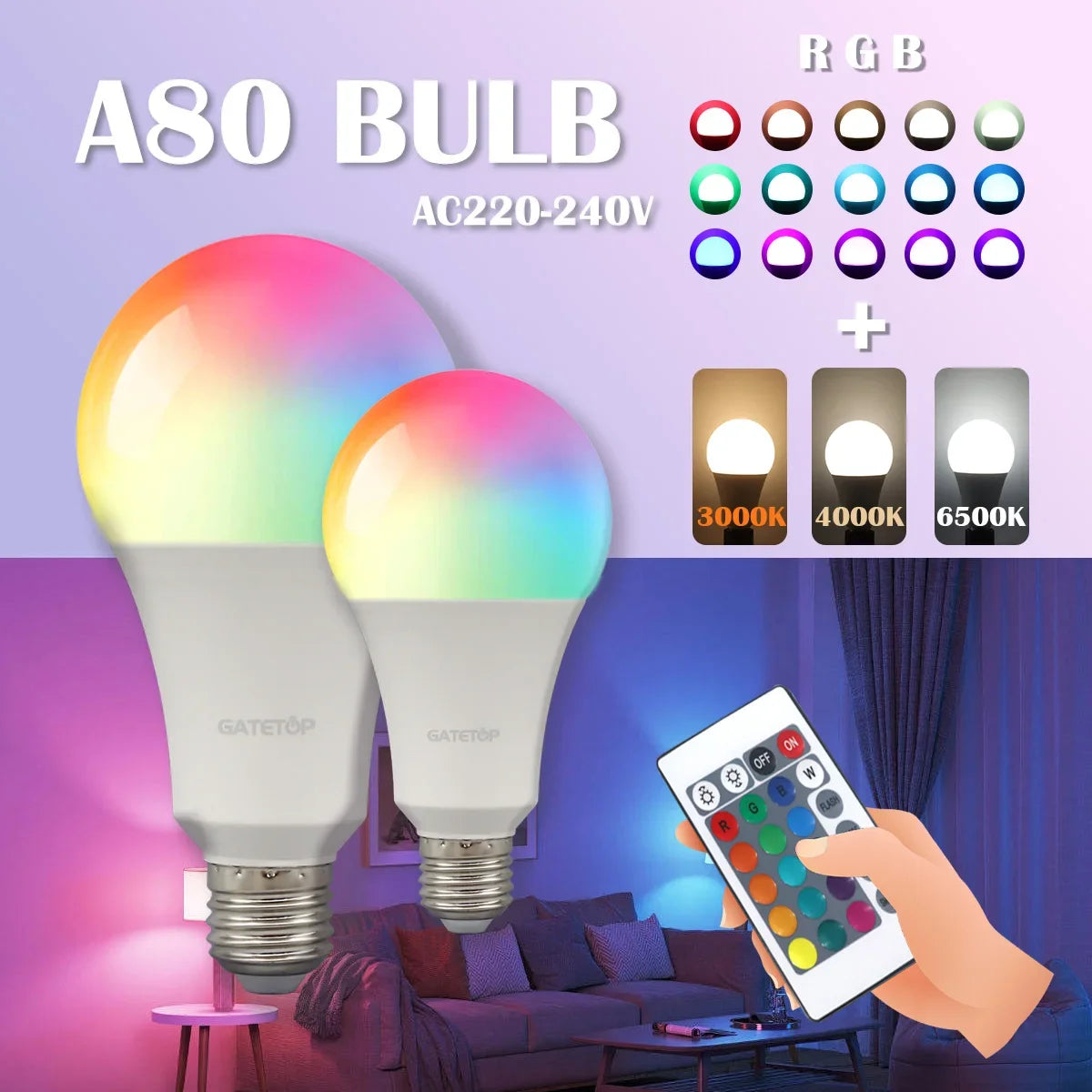 Vibrant Color Changing LED Bulb™