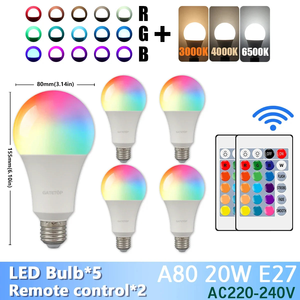 Vibrant Color Changing LED Bulb™