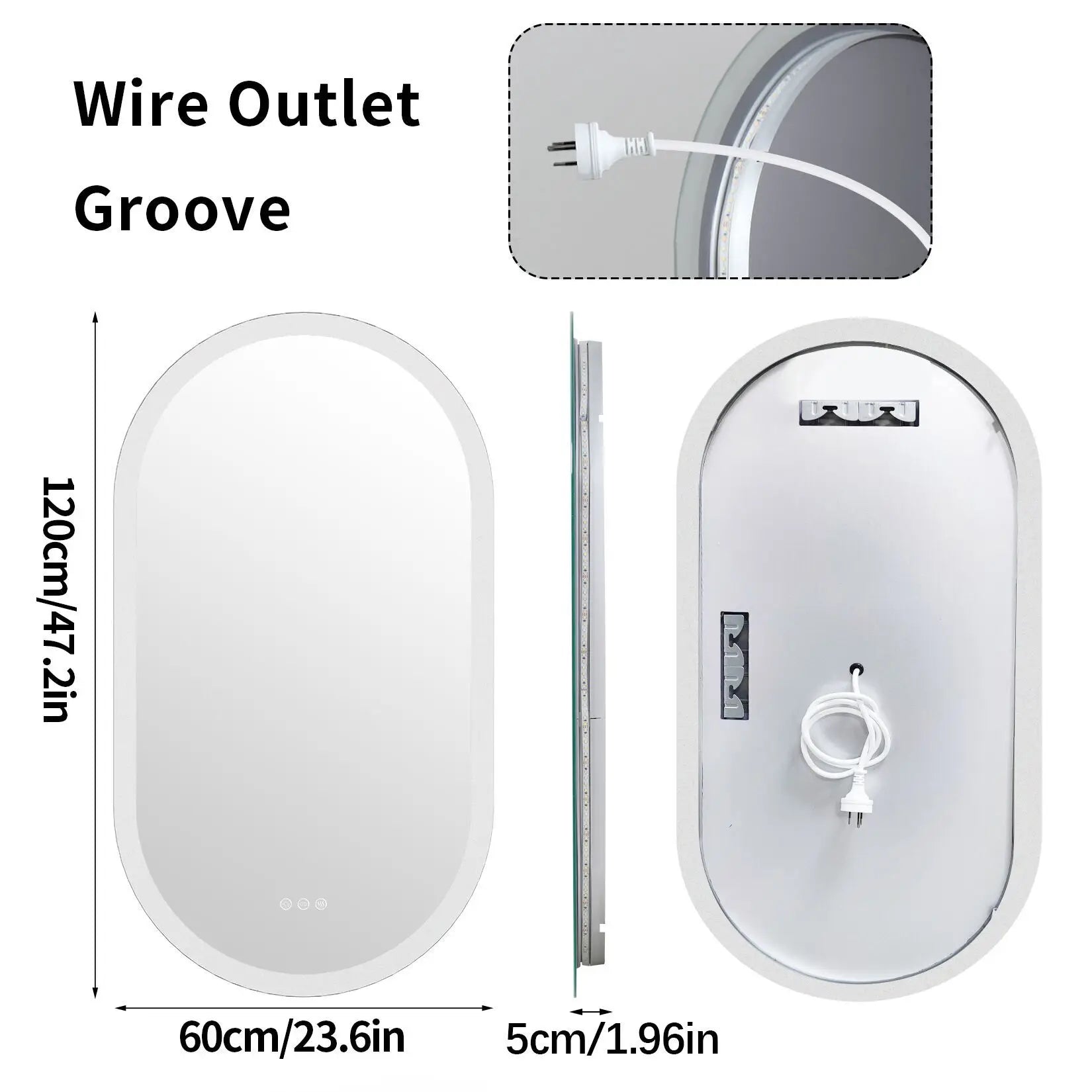 Elegant Oval LED Bathroom Mirror™