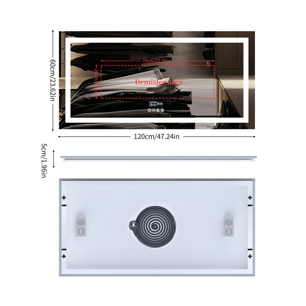 Illuminate™ Bluetooth Bathroom Mirror TM