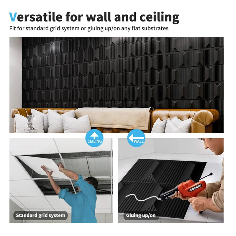 3D Diamond Wood Wall Panels™