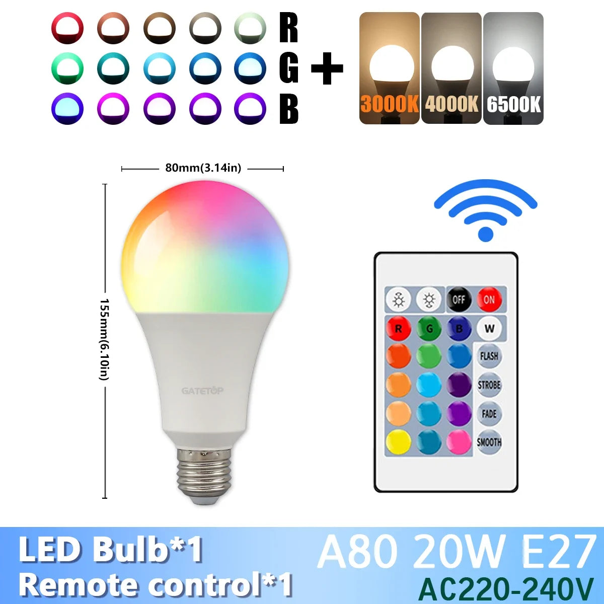 Vibrant Color Changing LED Bulb™