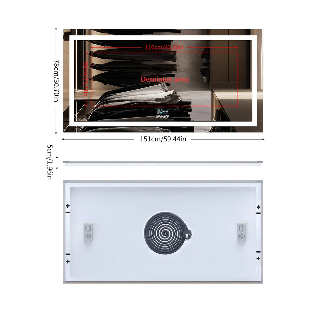 Illuminate™ Bluetooth Bathroom Mirror TM