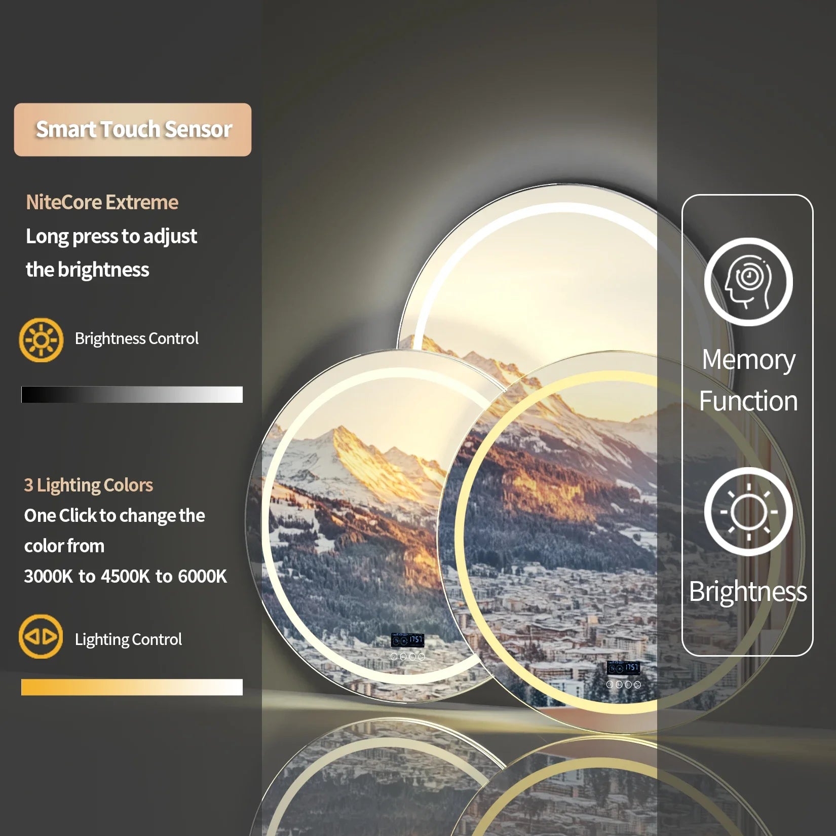 Illuminated Bluetooth Bathroom Mirror™