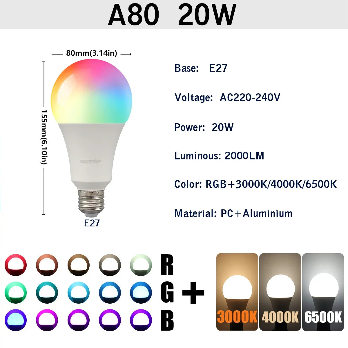 Vibrant Color Changing LED Bulb™